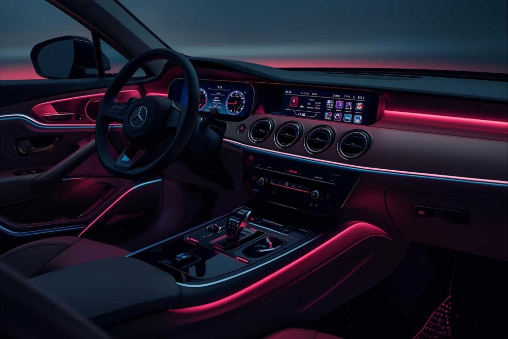 Ambientne osvetlenie interieru auta