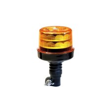 maják LED na tyč 12V-24V oranžový 12 LED*1W