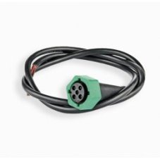 Zástrčka bajonet 5pin zelená  s káblom - pravá