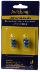 AUTOLAMP LED 24V (1,2W) B8,5d modrá 2ks