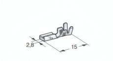 MTA Dutinka plochá 2,8mm mosadzná