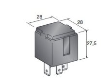 MTA Relé MAXI spínacie 12V/ 50A výkonné 4-kont.s odporom