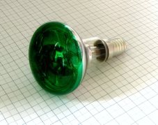 NARVA BEL Žiarovka 240V 25W E14 R50 zelená 51x86mm