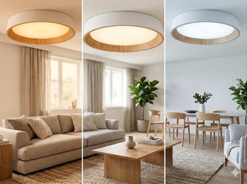 LED svietidlo 60W 185-250V drevo svetlé 3000/4000/6500K  49x7cm