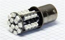 AUTOLAMP LED 12V (P21W) Ba15s červená