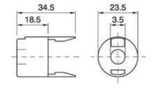 Orbitec Prípojka  DO 2796 k objímke a jej držiaku biela