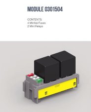 MTA Modul - 4 MINInožových poistiek+2 MINI relé + zaisťovač