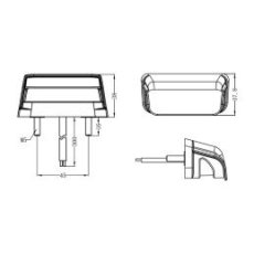 Svetlo pre ŠPZ 12-24V  4xLED