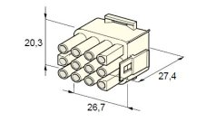MTA Samec - obal 12-cestný - silon /12.01210/