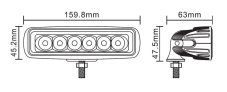 Svetlomet LED 18W  EPISTAR 12-30V
