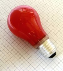 Orbitec Žiarovka 240V 25W E27 červená 60x105 mm