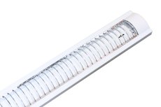 Svietidlo na LED trubice 2x1200mm IP20 s mriežkou biele