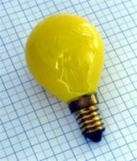 Orbitec Žiarovka 240V 15W E14 žltá 45x70mm