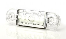 Svetlo pozičné W97 LED 12+24V biele