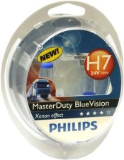 PHILIPS Žiarovka 24V H7 70W PX26d MasterDuty BlueVision - set2ks