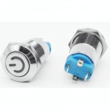Vypínač /spínač/OFF-ON 12mm červený 12/24V