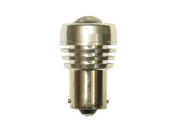 AUTOLAMP LED 12V-24V (P21W) Ba15s červená 1xSUPER SMD šošovka