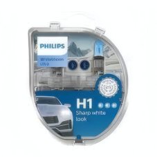PHILIPS Žiarovka 12V H1 55W P14,5s+W5W WhiteVision -set 2ks
