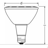 LEDVANCE LED 14W/827 E27 PAR38  stmievateľná