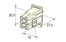 MTA Samec - obal 6-cestný - silon /12.01210/