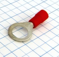 Očko izolované 10,5mm červené