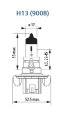 NARVA  Žiarovka 12V H13 60/55W P26,4t(9008)