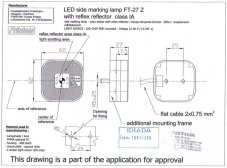 AUTOLAMP Svetlo pozičné FT-27 12+24V oranžové reflexné