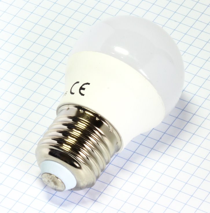 BELLIGHT LED  220-240V G45 5W E27 370lm denná biela iluminačná