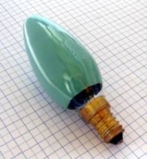 NARVA BEL Žiarovka 240V 40W E14 sviečka-zelená