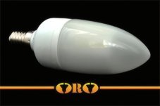 ORO LED 80 230V 4,5W E14 380lm teplá  biela sviečka