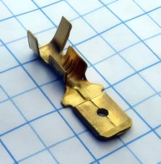 MTA Kolík plochý 6,3mm mosadz