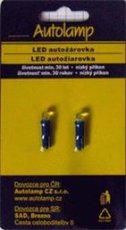 AUTOLAMP LED 12V (W1,2W) W2x4,6d modrá 2ks