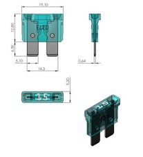 Biffi&Premoli UNI nožová poistka  40A