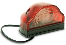 AUTOLAMP Svetlo pre ŠPZ 12-24V LED červené a biele