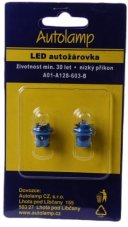 AUTOLAMP LED 24V (1,2W) B8,5d modrá 2ks