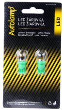 AUTOLAMP LED 12V (W5W) W2,1x9,5d zelená 2ks