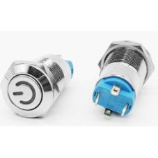 Vypínač /spínač/OFF-ON 12mm červený 12/24V