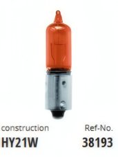 Vosla Žiarovka 12V 21W BAW9s HY21W oranžová