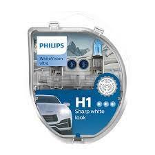 PHILIPS Žiarovka 12V H1 55W P14,5s+W5W WhiteVision -set 2ks