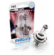 PHILIPS Žiarovka 12V H4 60/55W P43T VisonPlus - 60%