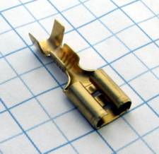 MTA Dutinka plochá 6,3mm mosadzná-tenká 03,-0,8