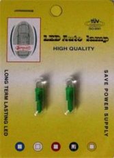 AUTOLAMP LED 12V (W1,2W) W2x4,6d zelená 2ks