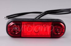 AUTOLAMP Svetlo pozičné W97 LED 12+24V červené