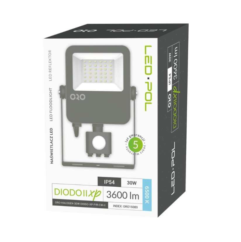 Led reflektor DIODO XP30W senzor 6500K Led reflektor DIODO XP30W senzor 6500K