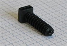 Elematic Príchytka na viazacie pásky hmoždinková- čierna