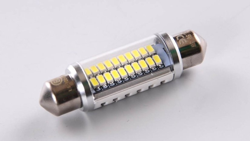 AUTOLAMP LED 12V (C10W) SV42mm číra krytá 20xLED 4014 CANBUS