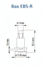 NARVA  Žiarovka 24V 1,2W EBS R6
