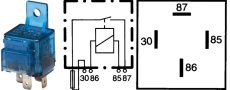 Hella Relé spínacie 12V/25A 4-kontaktné s drziakom UNI NP