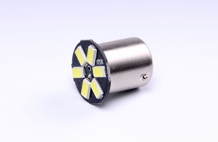 AUTOLAMP LED 12V (R5W) Ba15s číra 6xSMD 5730