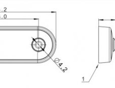 AUTOLAMP Svetlo pozičné FT-073 C LED 12V-24V červené